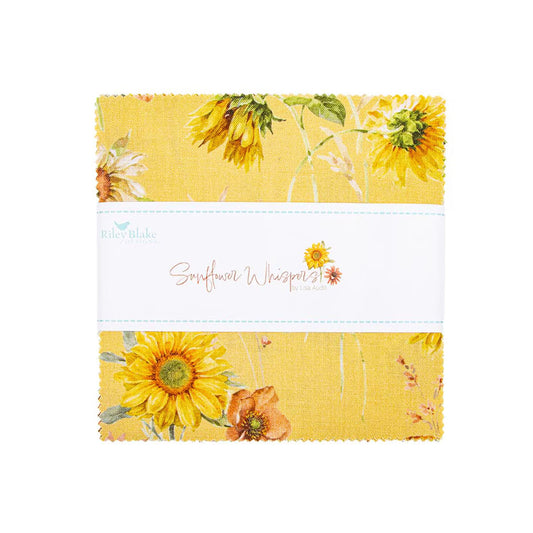 Sunflower Whispers 5" Stacker - Lisa Audit for Riley Blake
