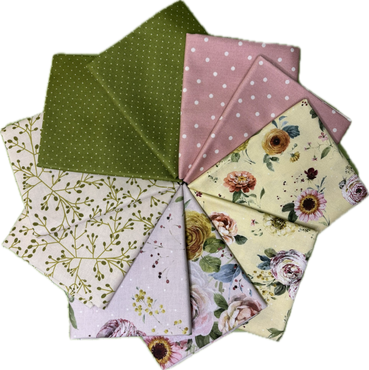 Large Pink/Yellow Sketchbook Fat Quarter Bundle