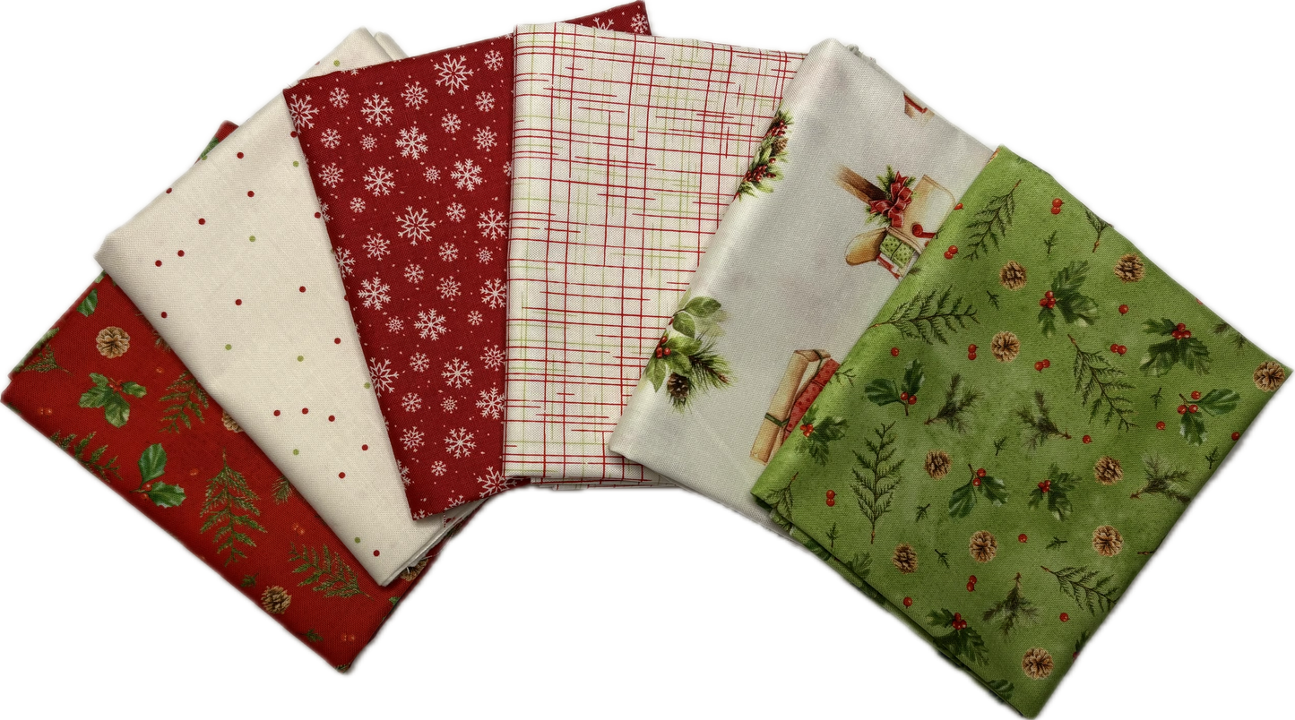 Small Birds Christmas Fat Quarters Bundle