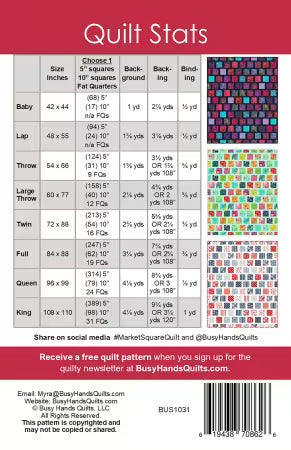 Market Square Quilt Pattern