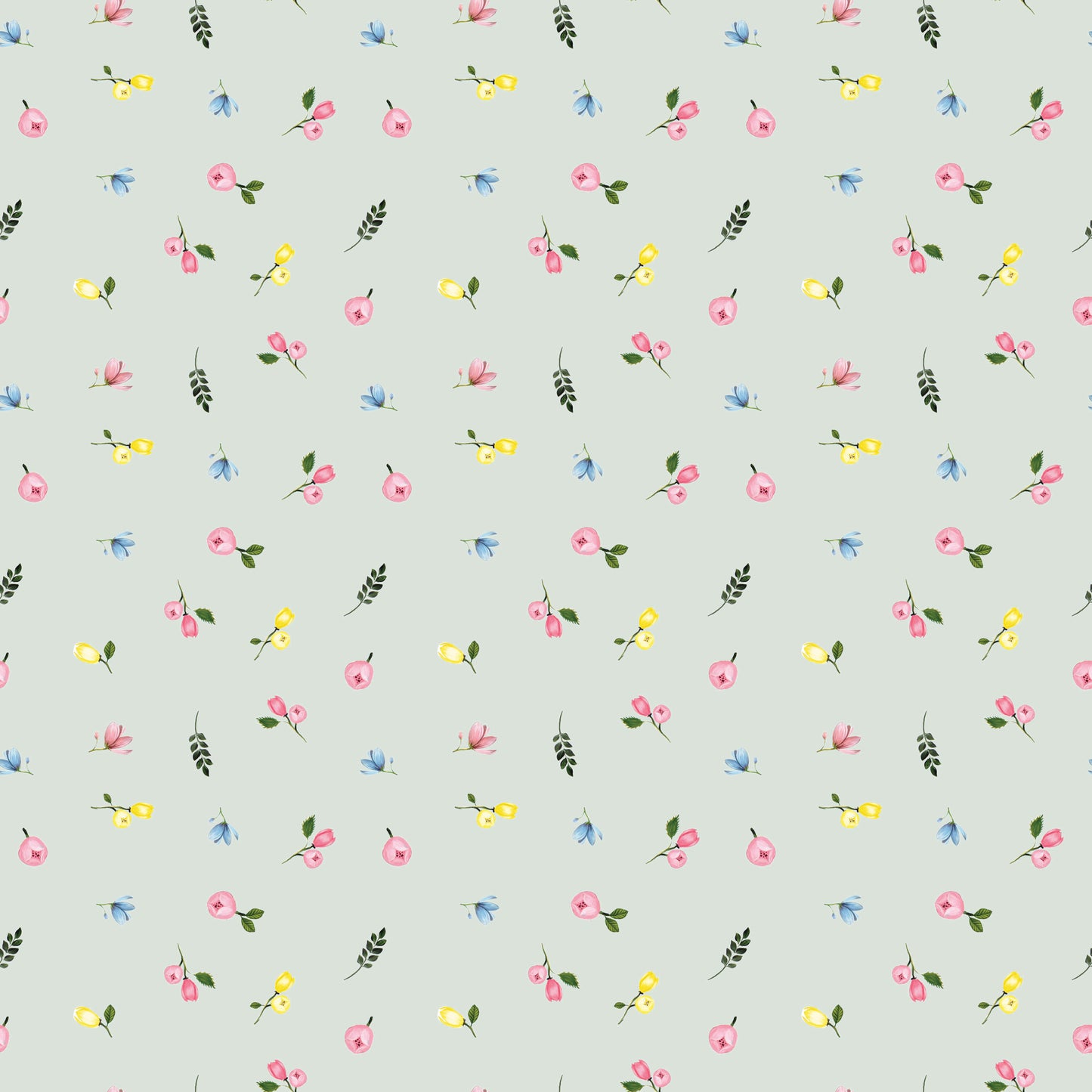 Mint Sweet Floral Fat Quarter Bundle