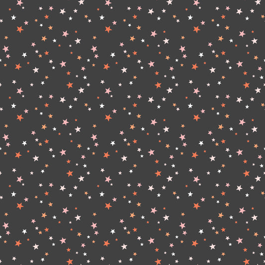 Hey Pumpkins Star in Charcoal by Riley Blake Designs