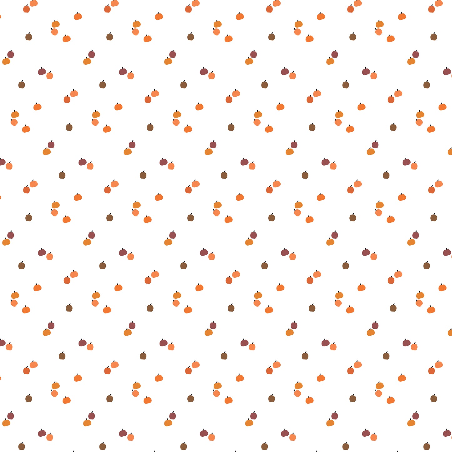 Seasonal Basics Pumpkins White by Riley Blake Designs