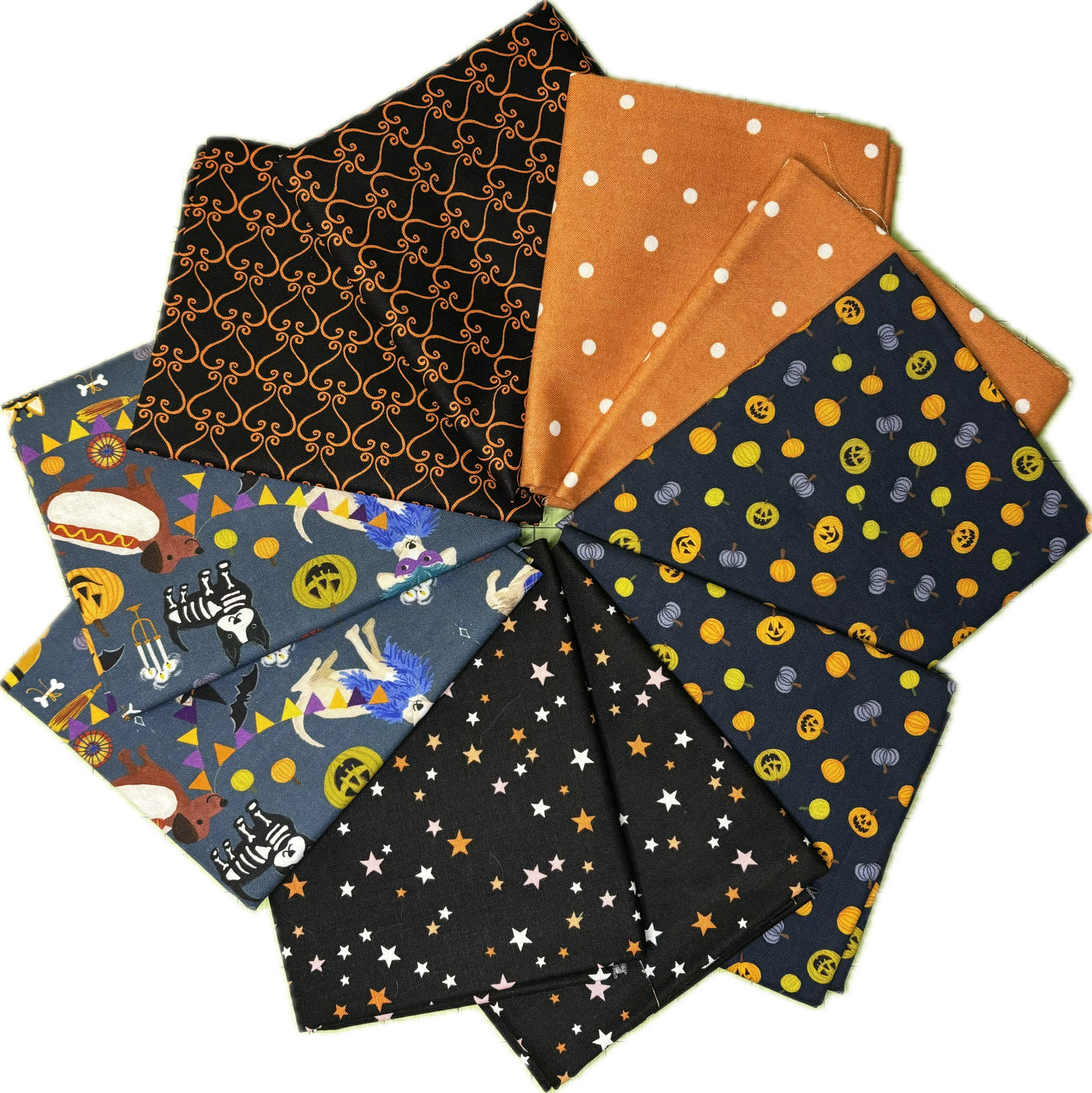 Large Orange Howloween Fat Quarter Bundle