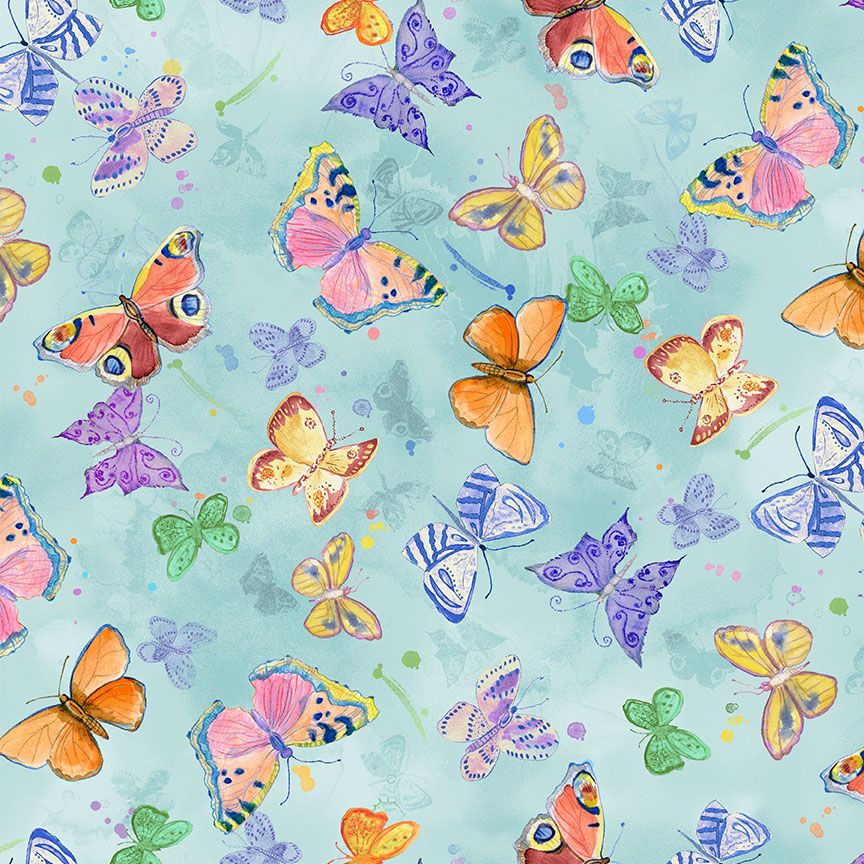 Tossed Butterflies by Timeless Treasures