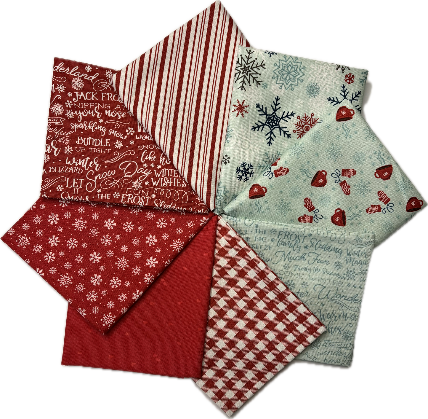 A Winter Wonderland Red Fat Quarter Bundle