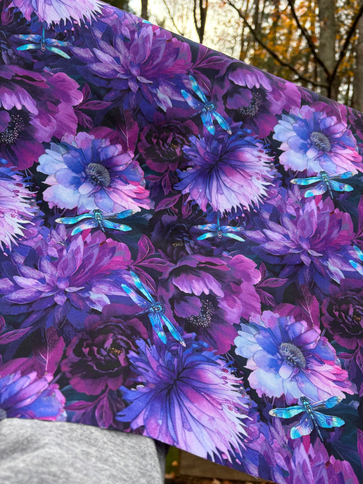 Dragonfly Mist Floral by Timeless Treasures