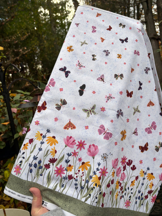 Flutter Blooms - Butterflies Border - PB Textiles