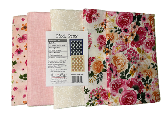 Packed Florals 5 Yard Quilt Kit