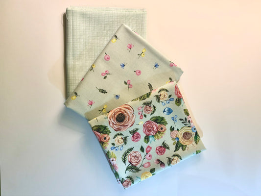 Mint Sweet Floral Fat Quarter Bundle