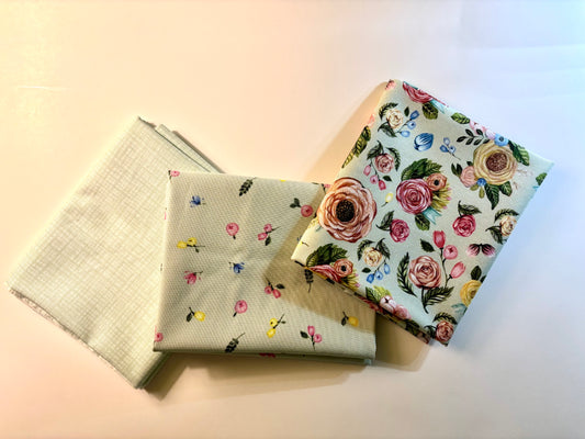 Mint Sweet Floral Fat Quarter Bundle
