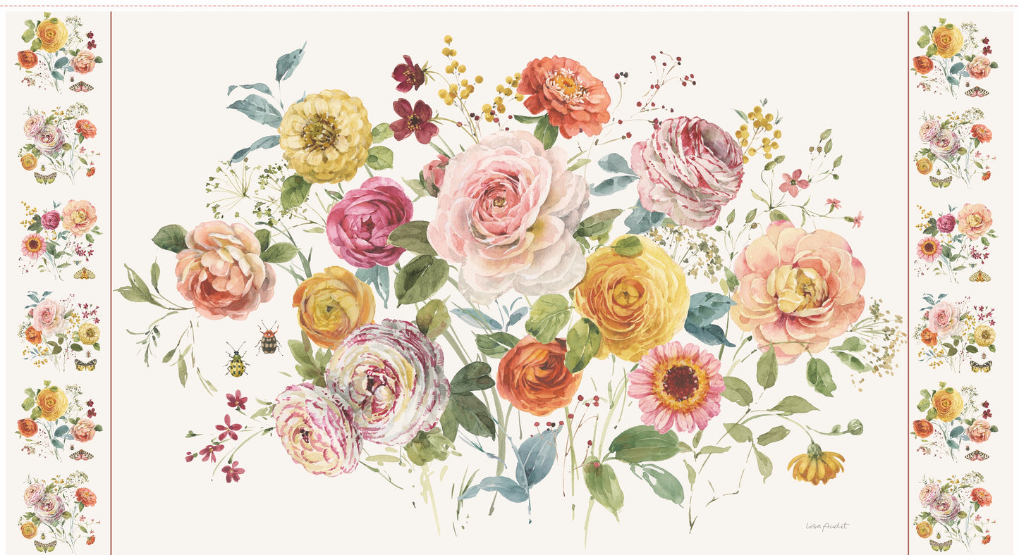 Sketchbook Floral Panel