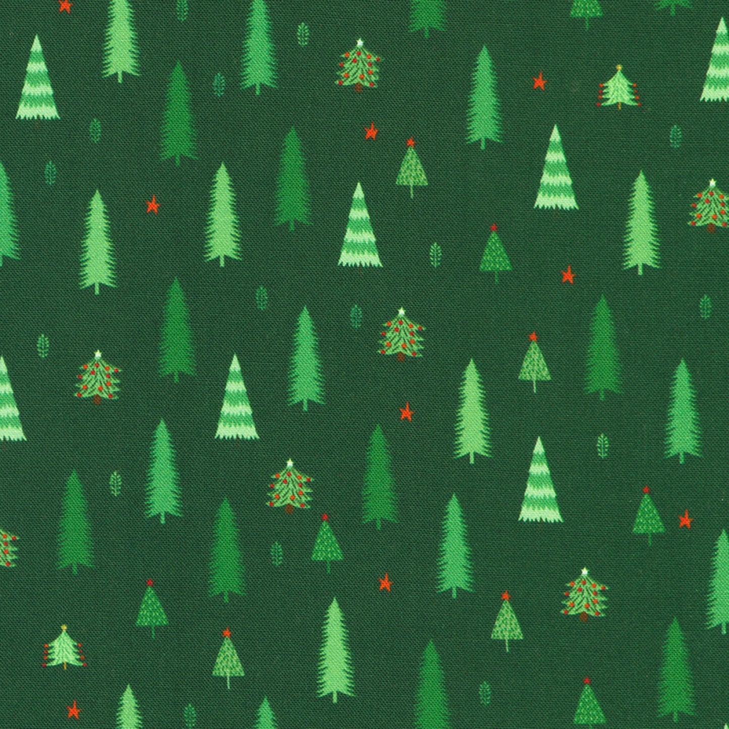 Evergreen Christmas Trees by Robert Kaufman