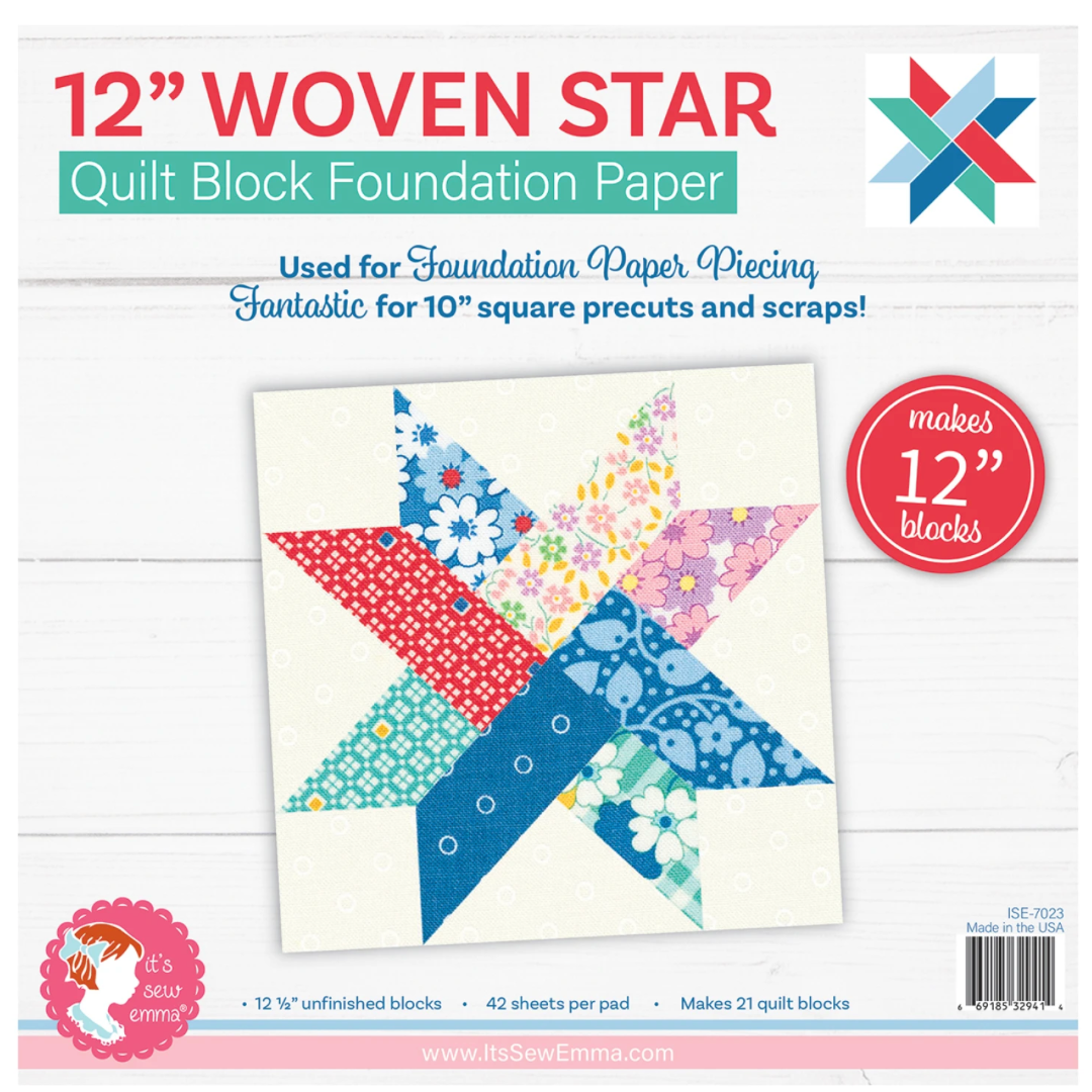 Woven Star 12in Foundation Paper Pad