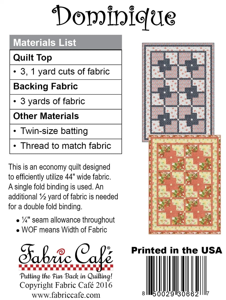 Dominque Pattern by Fabric Cafe