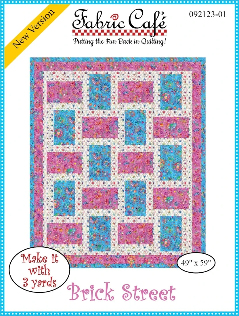 Brick Street 3 Yard Pattern by Fabric Cafe