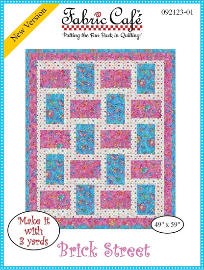 Brick Street 3 Yard Pattern by Fabric Cafe