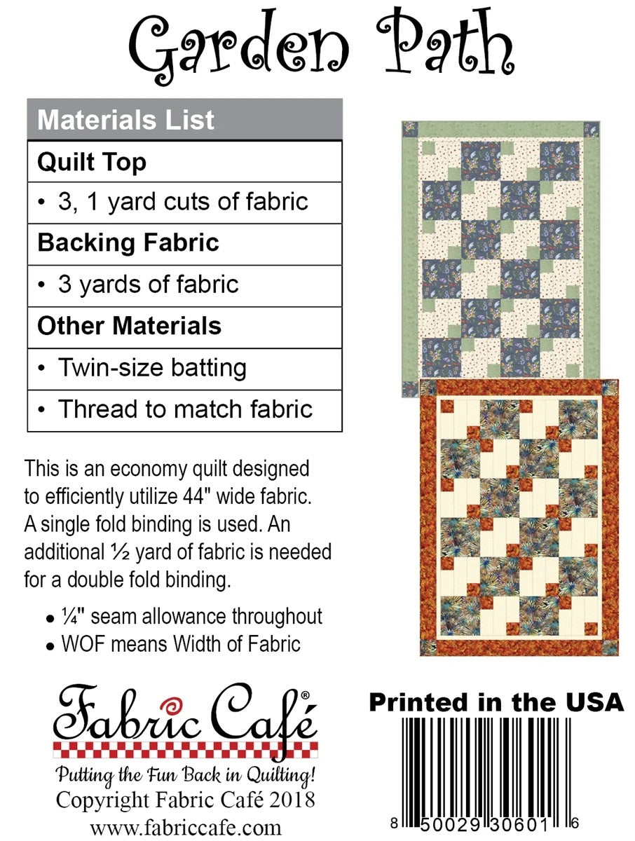 Garden Path Pattern by Fabric Cafe