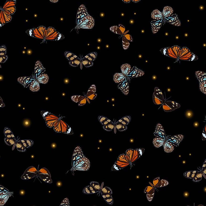 Midnight Butterflies by Timeless Treasures