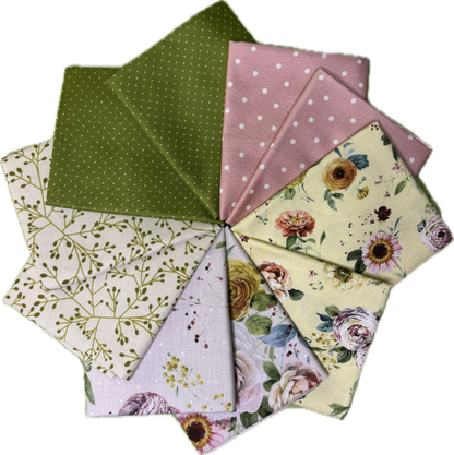 Large Pink/Yellow Sketchbook Fat Quarter Bundle