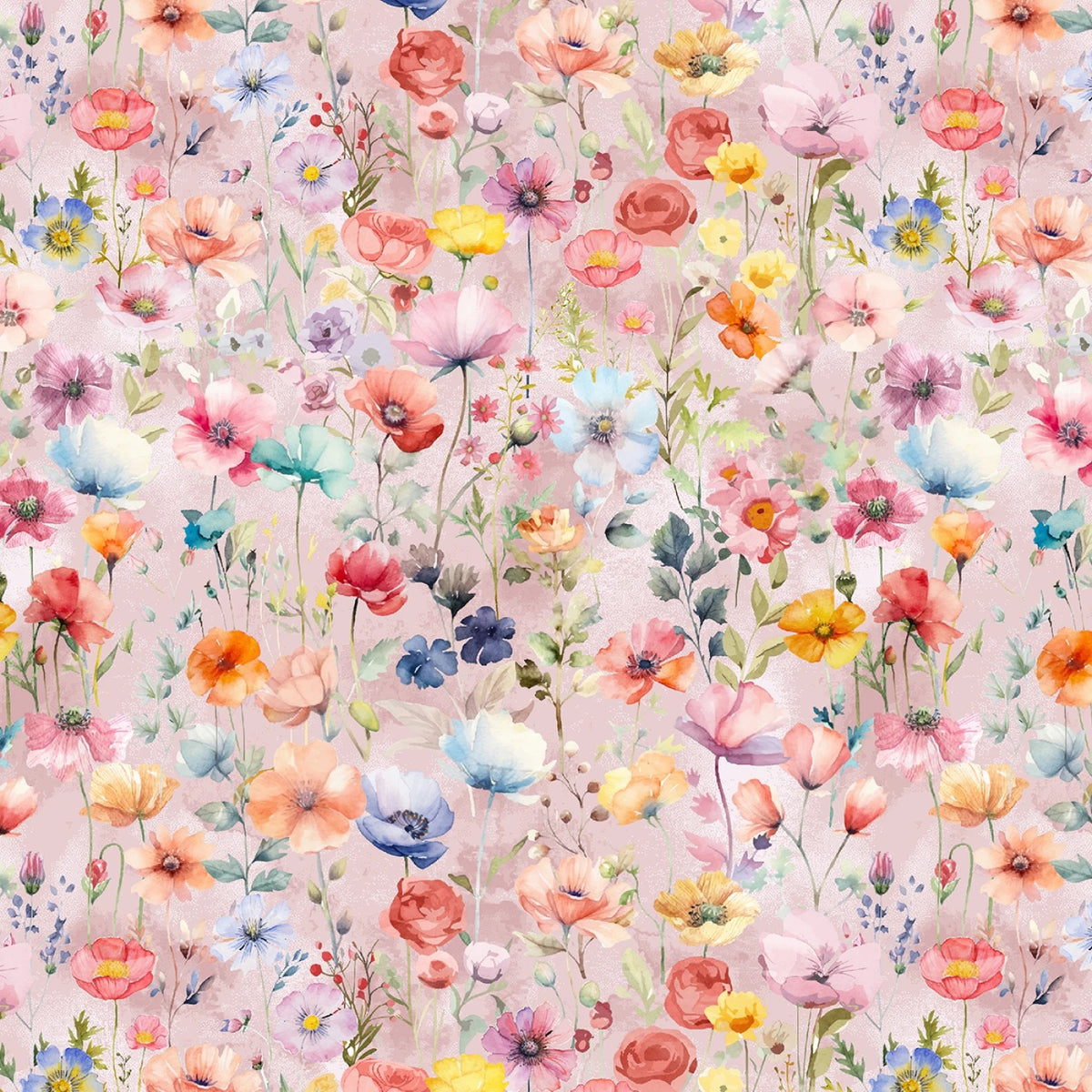 Champagne Flower Field From Blank Quilting