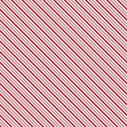 A Perfect Winter Stripes Red by Riley Blake Designs