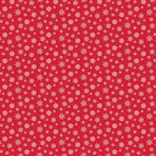 Seasonal Basics Snowflakes Red by Riley Blake Designs