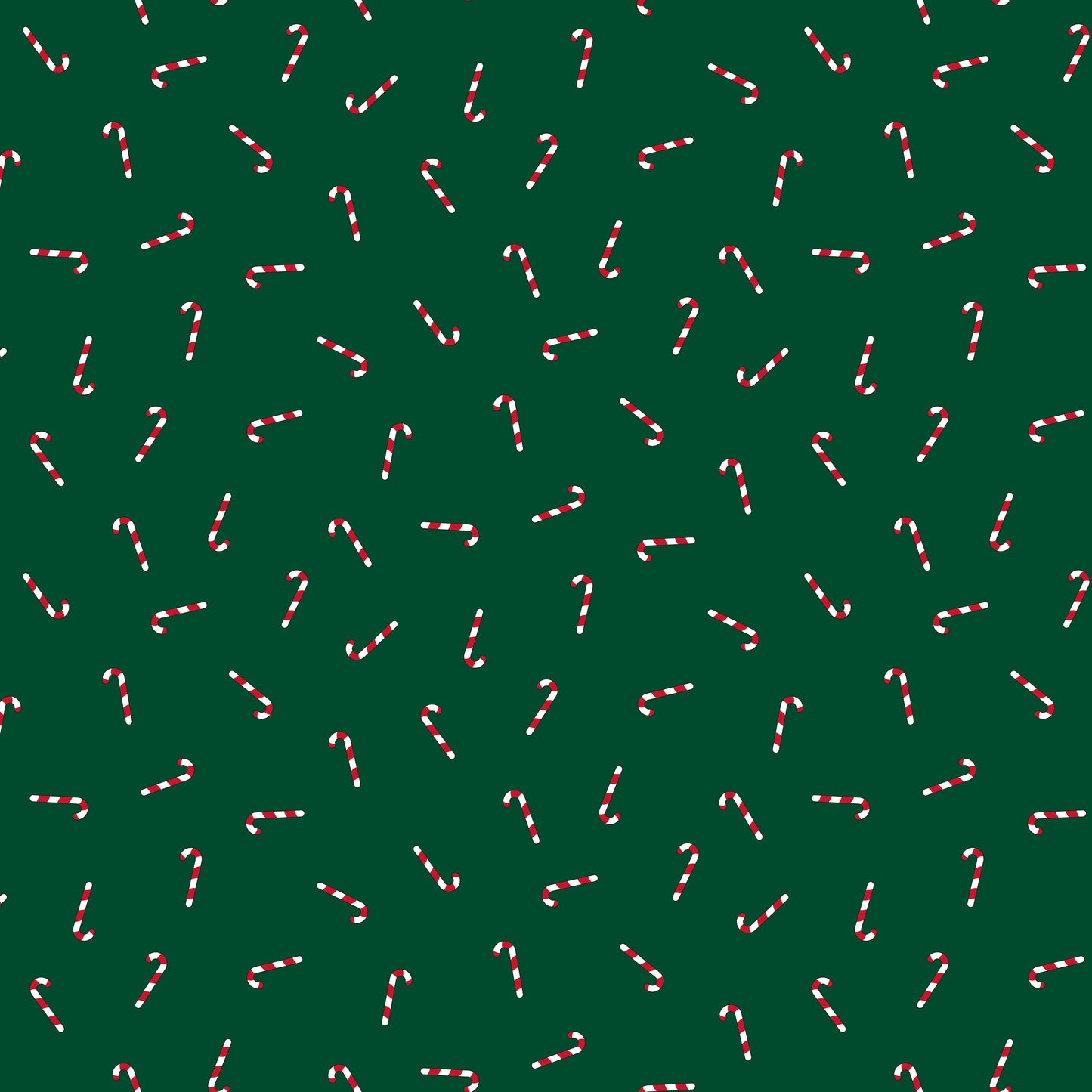 Seasonal Basics Candy Canes Green by Riley Blake Designs