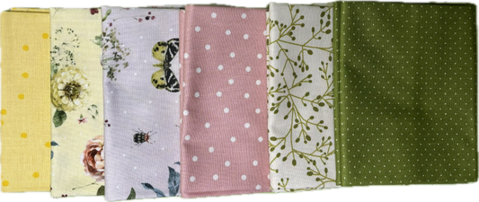 Small Pink/Yellow Sketchbook Fat Quarter Bundle