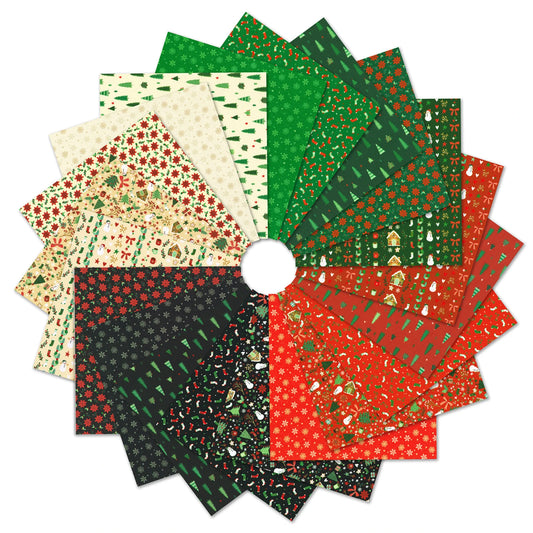 Tiny Tidings From Robert Kaufman Fat Quarter Bundle