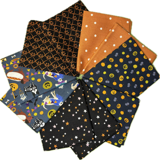 Large Orange Howloween Fat Quarter Bundle