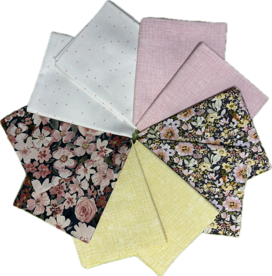Pink Floral Fat Quarter Bundle