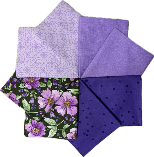 Plum Petals Fat Quarter Bundle
