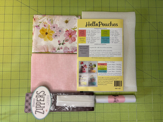 Hello Pouch Kit - Painted Petals