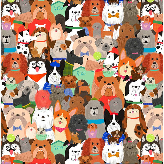 Packed Dogs By Timeless Treasures