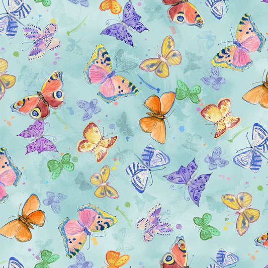 Tossed Butterflies by Timeless Treasures