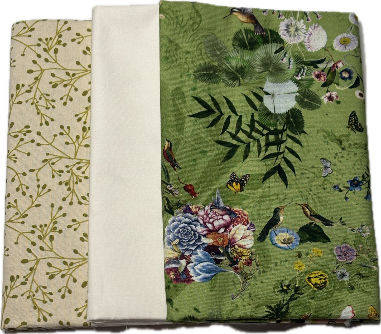Green Floral 3 Yard Bundle