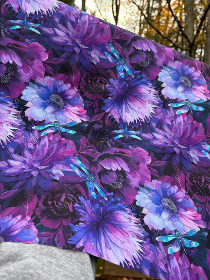 Dragonfly Mist Floral by Timeless Treasures