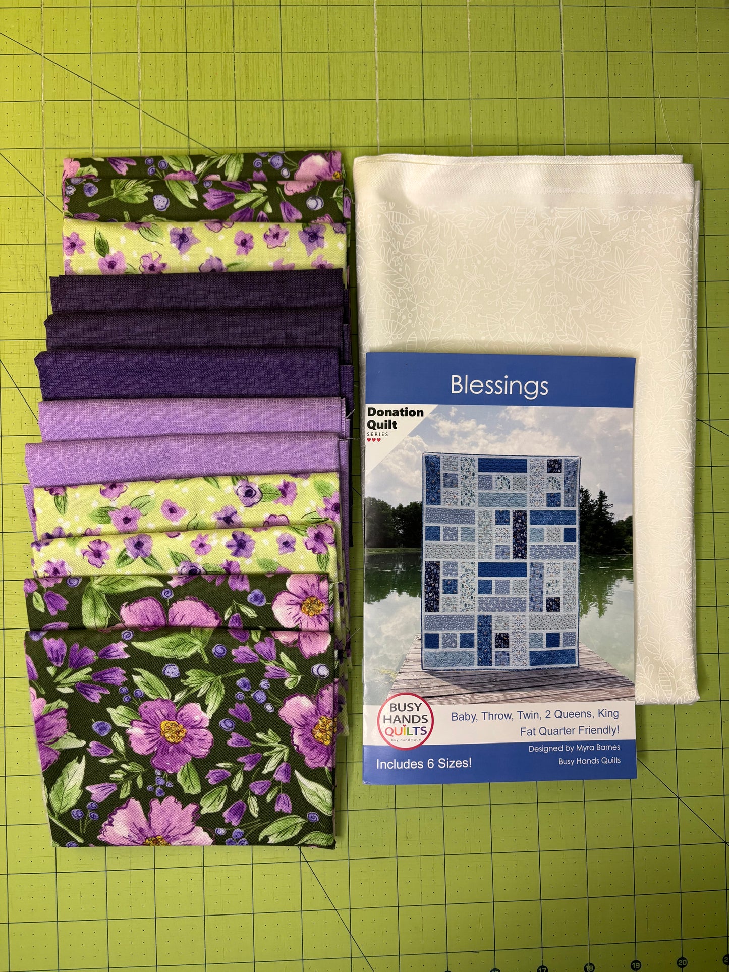 Plum Petals Blessing Quilt Kit