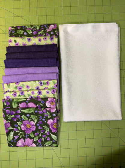 Plum Petals Blessing Quilt Kit