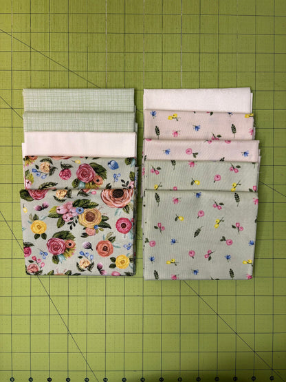 Sweet Floral Mint Fat Quarter Bundle