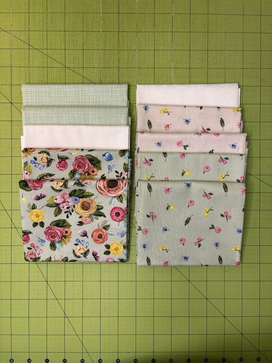 Sweet Floral Mint Fat Quarter Bundle