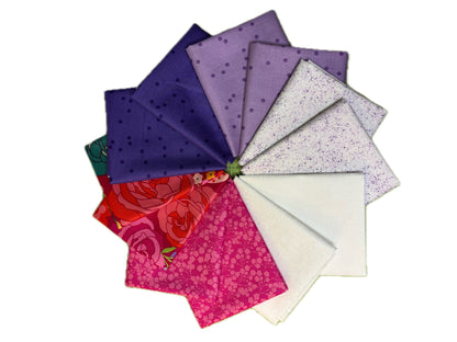 Purple Flowers Fat Quarter Bundles