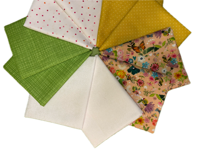 Peach Floral Fat Quarter Bundle