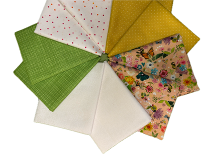 Peach Floral Fat Quarter Bundle