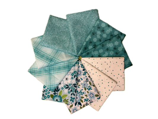 Teal Fat Quarter Bundle #1
