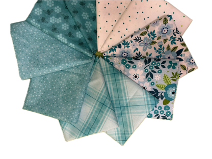 Teal Fat Quarter Bundle #1