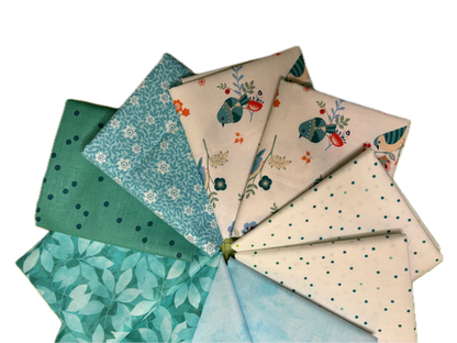 Teal Fat Quarter Bundle #2