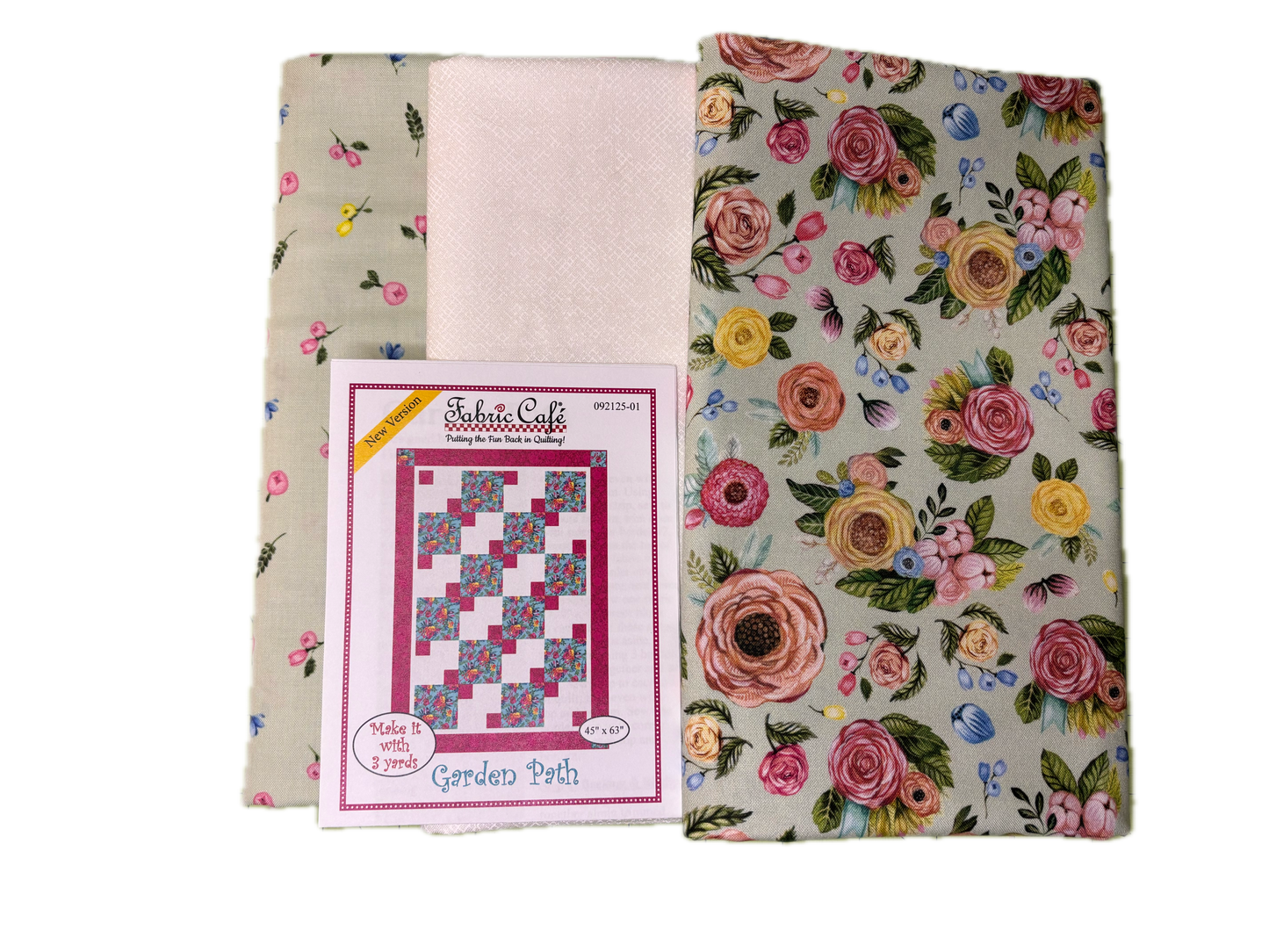 3 Yard Quilt Kit Sweet Spring Floral - Mint