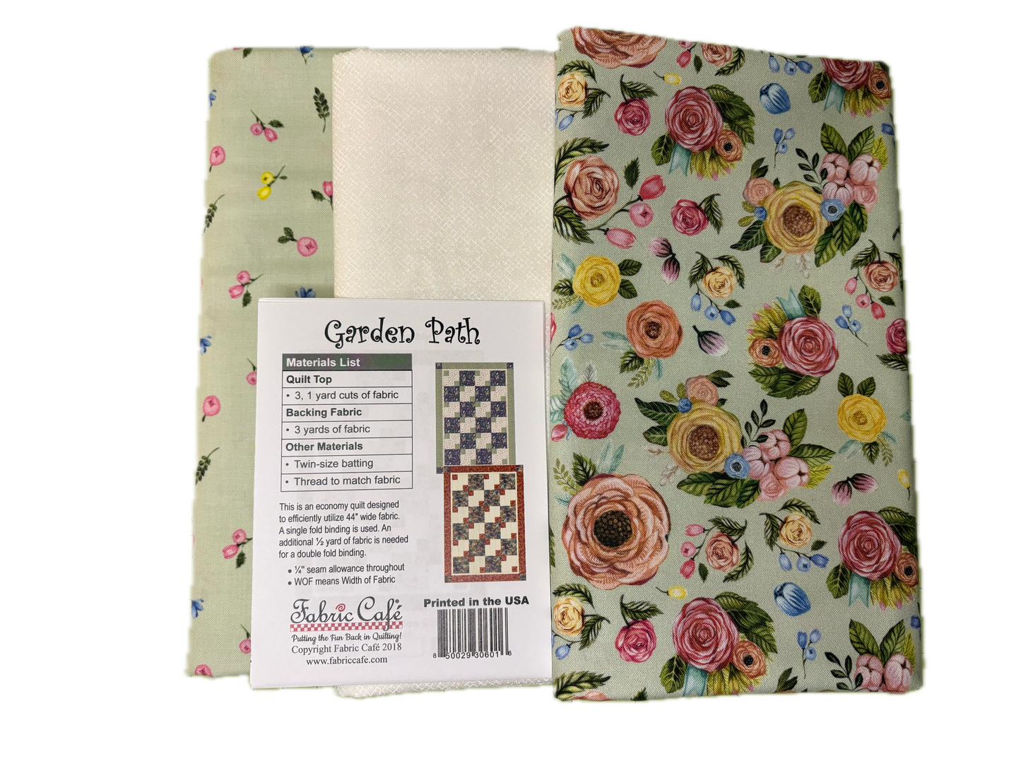3 Yard Quilt Kit Sweet Spring Floral - Mint
